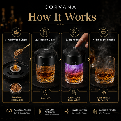 Corvana™ Electric Whiskey Smoker Kit 2.0