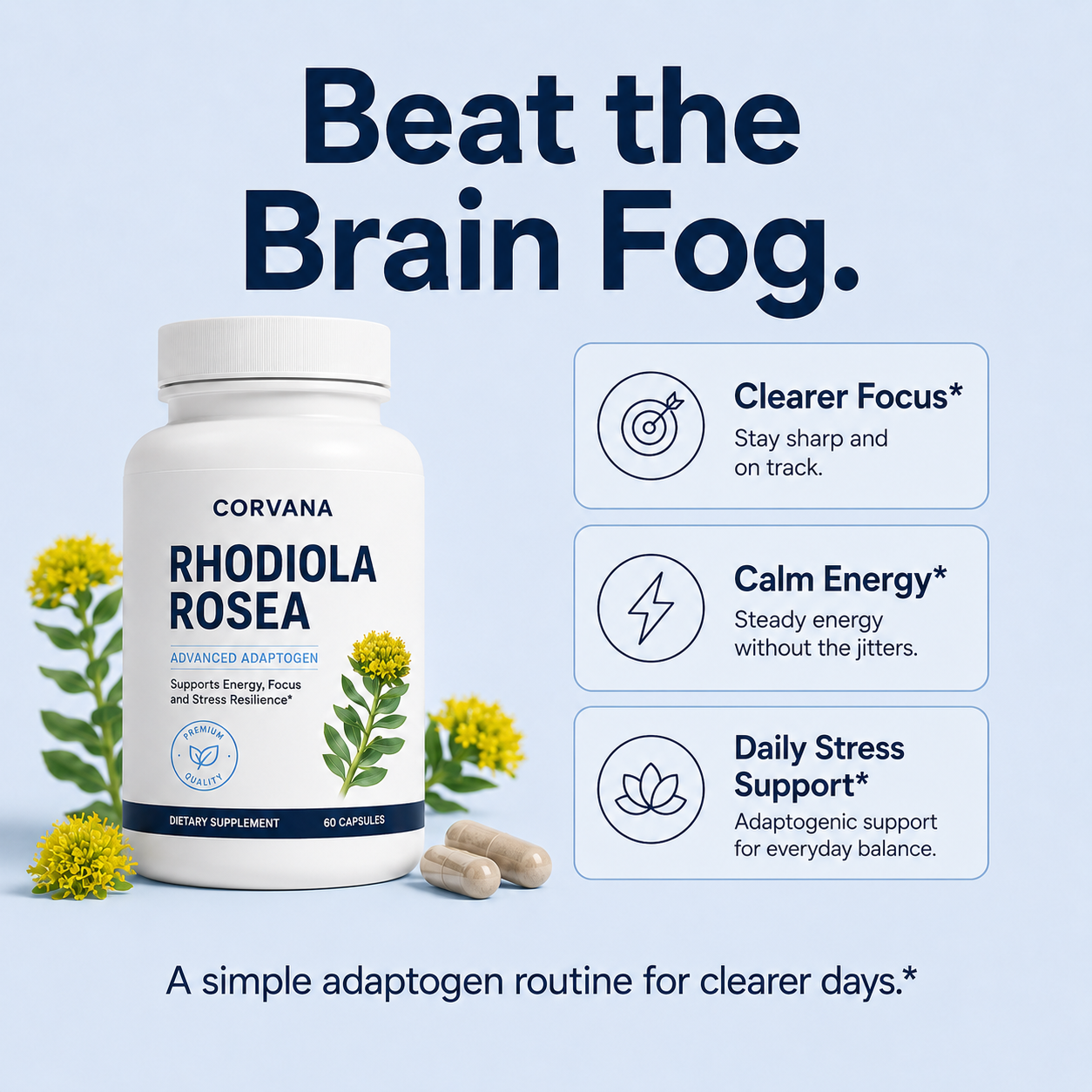 Corvana™ Rhodiola Rosea